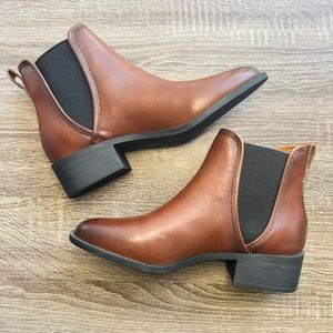 Steve Madden Dares Leather Boots | Steve Madden Women Dares Chelsea Boot Cognac